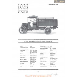Gmc One And One Half Ton Truck 31 Fiche Info 1918