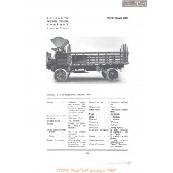 Gmc Reliance Truck H Fiche Info 1912