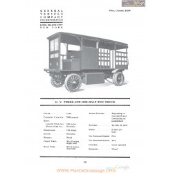 Gv Three And One Half Ton Truck Fiche Info 1918