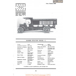 International Saurer Five Ton Truck L Fiche Info Mc Clures 1917