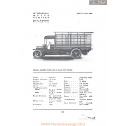 International Saurer Four And A Half Ton Truck Fiche Info 1912