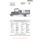 Kissel General Utility Truck Fiche Info 1920