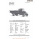 Kissel Two Ton Freichter Truck Fiche Info 1918