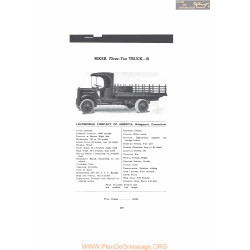 Locomobile Riker Three Ton Truck B Fiche Info 1916