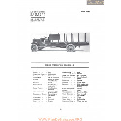 Locomobile Riker Three Ton Truck B Fiche Info 1917