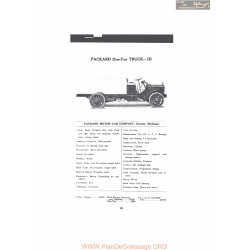 Packard One Ton Truck Id Fiche Info Mc Clures 1916