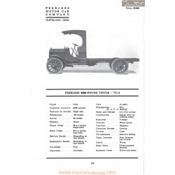 Peerless 4000 Pound Truck Tc2 Fiche Info Mc Clures 1917