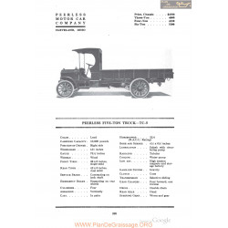 Peerless Five Ton Truck Tc5 Fiche Info 1918
