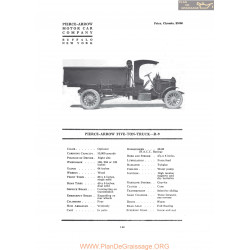 Pierce Arrow Five Ton Truck R9 Fiche Info 1919
