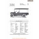 Reo Speed Wagon F Fiche Info 1919