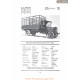 Schacht Three And One Half Ton Truck Fiche Info 1919