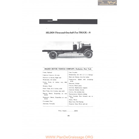 Selden Three And One Half Ton Truck N Fiche Info Mc Clures 1916