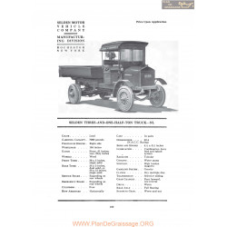 Selden Three And One Half Ton Truck Nl Fiche Info 1919