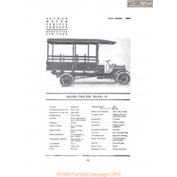 Selden Two Ton Truck Jc Fiche Info 1916