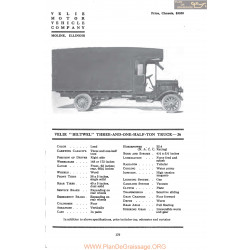 Velie Biltwel Three And One Half Ton Truck 26 Fiche Info Mc Clures 1917