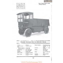 Walker One Half Ton To Five Ton Truck Fiche Info 1917