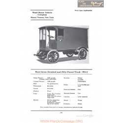 Ward Seven Hundred And Fifty Pound Truck Ws2 Fiche Info 1922