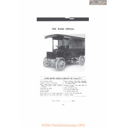 Ward Special Fiche Info 1916