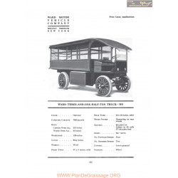 Ward Three And One Half Truck Wf Fiche Info 1919