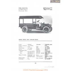 White Cbe Gasoline Truck Fiche Info 1912