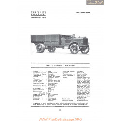 White Five Ton Truck Tg Fiche Info 1919