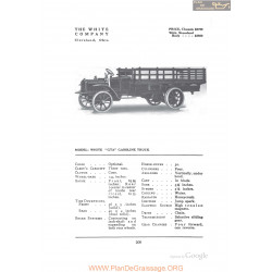 White Gta Gasoline Truck Fiche Info 1912