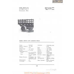 White Gtb Gasoline Truck Fiche Info 1912