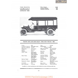 White One And One Half Two Ton Truck Tbc Fiche Info 1919