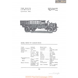 White Tc Gasoline Truck Fiche Info 1912