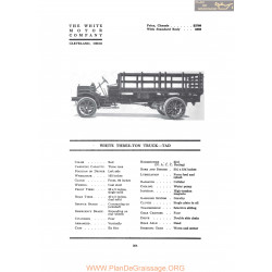 White Three Ton Truck Tad Fiche Info 1917
