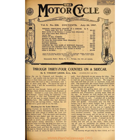 The Motor Cycle 1907 07 July 24 Vol05 N0226 Through Thirty Four Counties On A Sidecar
