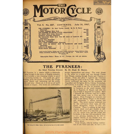 The Motor Cycle 1907 07 July 31 Vol05 N0227 The Pyrenees