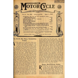 The Motor Cycle 1907 09 September 04 Vol05 N0232 The Acc Six Day Reliability Trials
