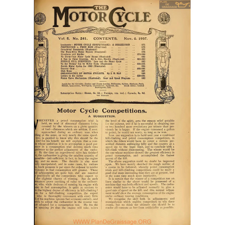 The Motor Cycle 1907 11 November 06 Vol05 N0241 Motor Cycle Competitions