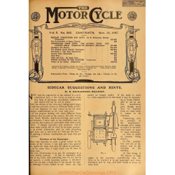 The Motor Cycle 1907 11 November 13 Vol05 N0242 Sidecar Suggestions And Hints