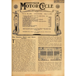 The Motor Cycle 1907 12 December 04 Vol05 N0245 The Stanley Show And Motor Cycles