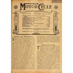 The Motor Cycle 1907 12 December 18 Vol05 N0247 Cyclists And Motor Horns