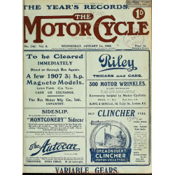 The Motor Cycle 1908 01 January 01 Vol06 N0249 Motor Cycle Records 1907