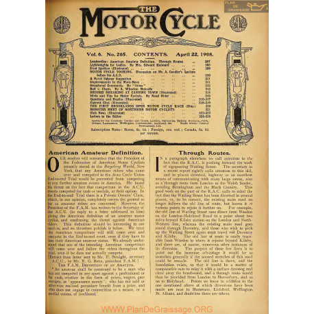 The Motor Cycle 1908 04 April 22 Vol06 N0265 Lightweights For Ladies