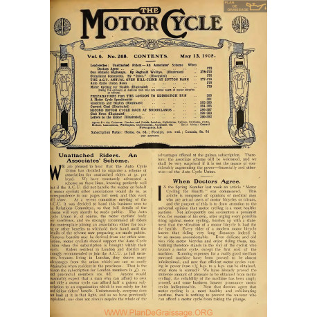 The Motor Cycle 1908 05 May 13 Vol06 N0268 Our Historic Highways