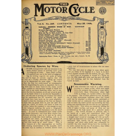The Motor Cycle 1908 05 May 20 Vol06 N0269 Erroneous Impressions Removed