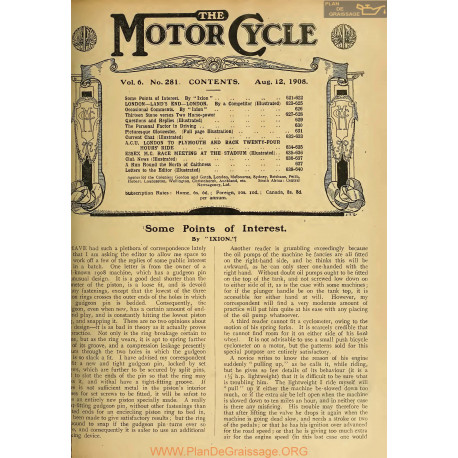 The Motor Cycle 1908 08 August 12 Vol06 N0281 The Personal Factor In Driving