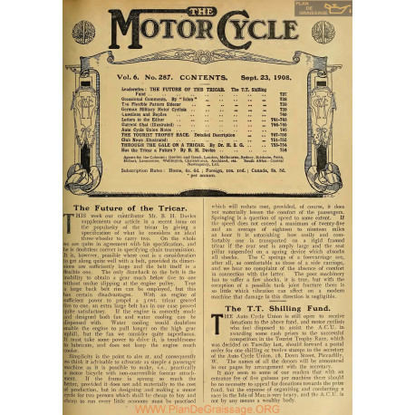 The Motor Cycle 1908 09 September 23 Vol06 N0287 The Flexible Pattern Sidecar