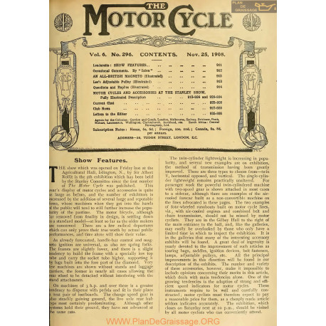 The Motor Cycle 1908 11 November 25 Vol06 N0296 An All British Magneto