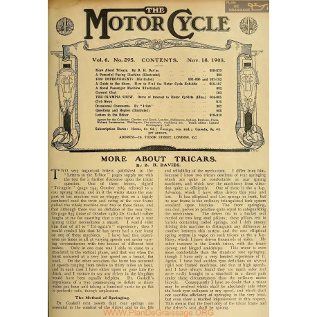 The Motor Cycle 1908 11november 18 Vol06 N0295 Improvements 1909