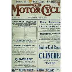 The Motor Cycle 1909 07 July 07 Vol07 N0328 Motor Cycle Racing At Brooklands