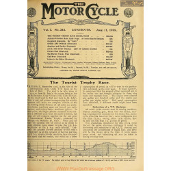 The Motor Cycle 1909 08 August 11 Vol07 N0333 The Tourist Trophy Race
