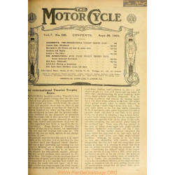 The Motor Cycle 1909 09 September 29 Vol07 N0340 Leaderette The International Tourist Trophy Race