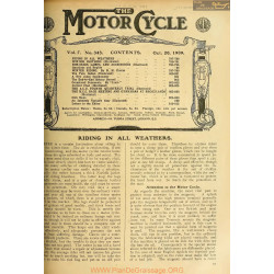 The Motor Cycle 1909 10 October 20 Vol07 N0343 Riding In All Weathers