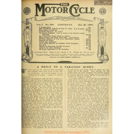 The Motor Cycle 1909 10 October 27 Vol07 N0344 A Reply To A Taxation Query